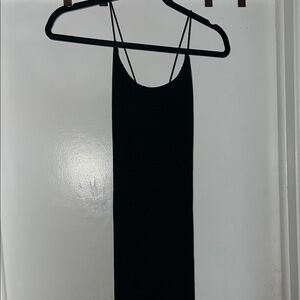 Black Spaghetti Strap Maxi Dress